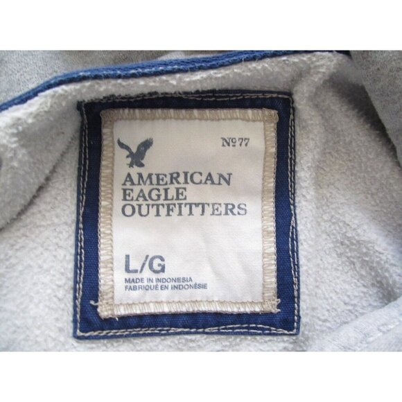 2009 Men's American Eagle Outfitters Full Zip Cotton Blend Hoodie Sz L (MJ17) - Picture 7 of 9